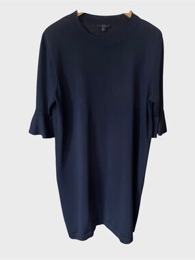 COS black Ruffle-Sleeve Tunic Top